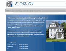 Tablet Screenshot of dr-voss-krefeld.de